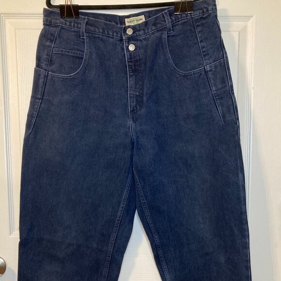 Guess Jeans Vintage Y2K Men's Dark Wash Jeans - Logo Patch Back Pocket -Size 36 - Picture 1 of 7